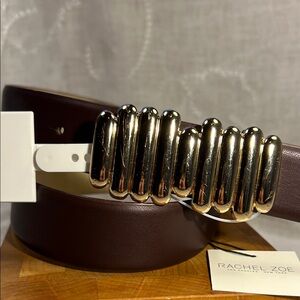 NWT Rachel Zoe classic belt with abstract buckle
